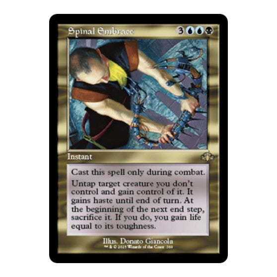 Spinal Embrace Retro Frame (DMR) #369 Rare (Lightly Played) Dominaria Remastered Magic: The Gathering: 2023