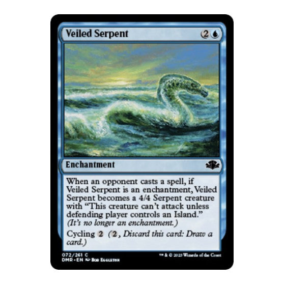 Veiled Serpent (DMR) #72 Common Dominaria Remastered Magic: The Gathering: 2023