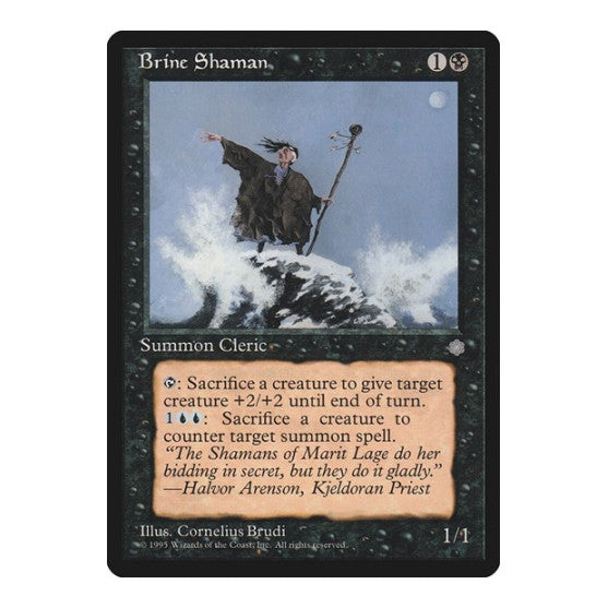 Brine Shaman (ICE) #115 Common (Lightly Played) Ice Age Magic: The Gathering: 1995