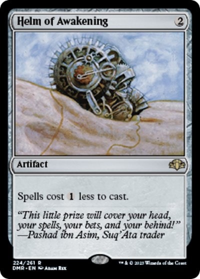 Helm of Awakening (DMR) #224 Rare (Lightly Played) Dominaria Remastered Magic: The Gathering: 2023
