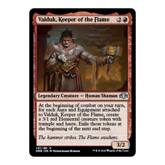 Valduk Keeper of the Flame (DMR) #147 Uncommon Dominaria Remastered Magic: The Gathering: 2023