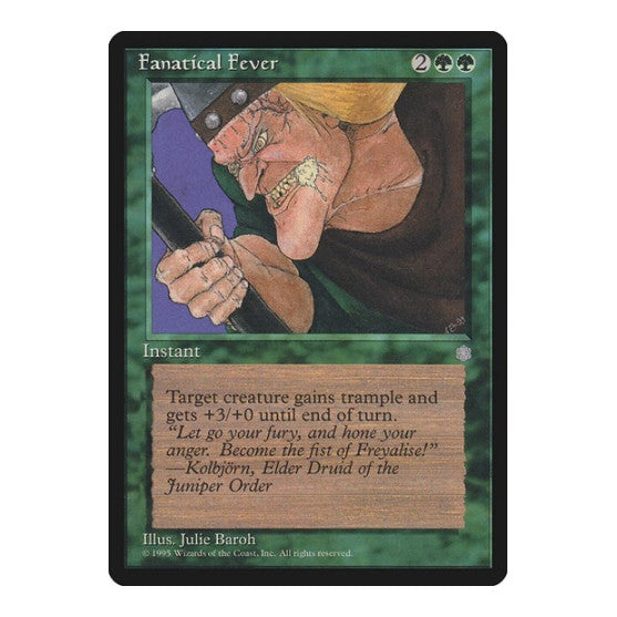 Fanatical Fever (ICE) #234 Uncommon (Heavily Played) Ice Age Magic: The Gathering: 1995