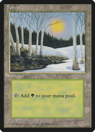 Forest 328 (ICE) #380 Land (Heavily Played) Ice Age Magic: The Gathering: 1995
