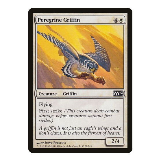 Peregrine Griffin (M12) #29 Common (Lightly Played) Magic 2012 (M12) Magic: The Gathering: 2011