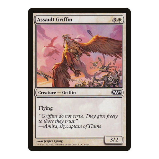 Assault Griffin (M12) #8 Common (Lightly Played) Magic 2012 (M12) Magic: The Gathering: 2011