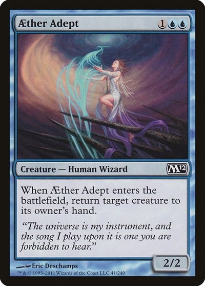 Aether Adept (M12) #41 Common Magic 2012 (M12) Magic: The Gathering: 2011