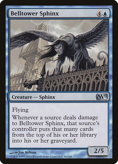Belltower Sphinx (M12) #46 Uncommon (Lightly Played) Magic 2012 (M12) Magic: The Gathering: 2011