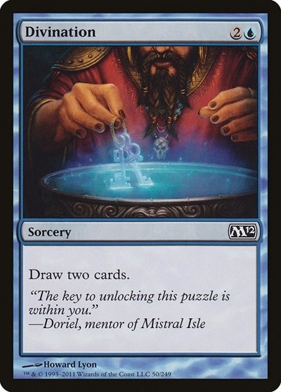 Divination (M12) #50 Common (Moderately Played) Magic 2012 (M12) Magic: The Gathering: 2011