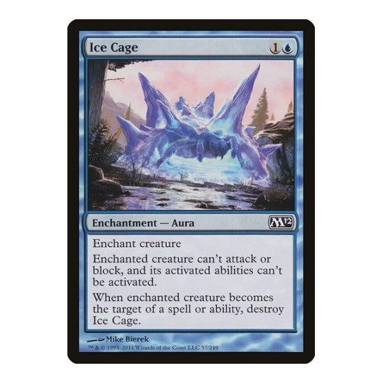 Ice Cage (M12) #57 Common Magic 2012 (M12) Magic: The Gathering: 2011
