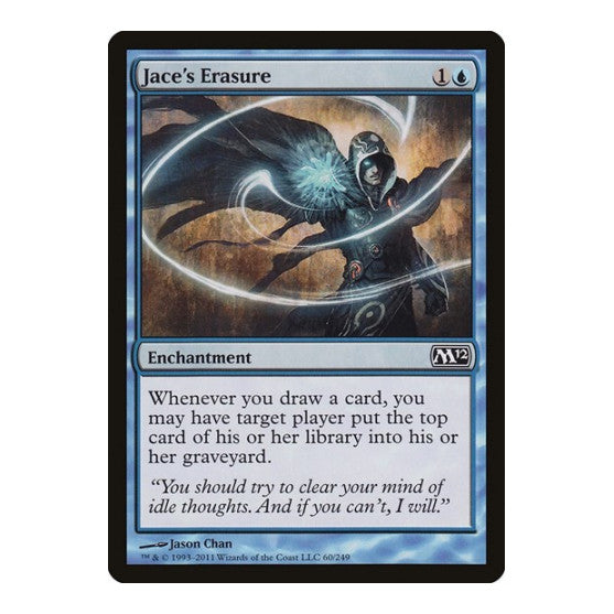 Jaces Erasure (M12) #60 Common (Lightly Played) Magic 2012 (M12) Magic: The Gathering: 2011