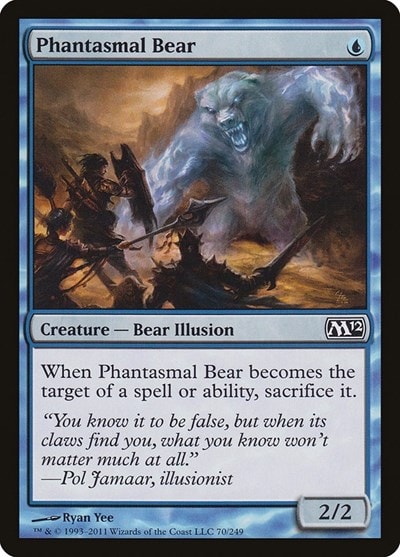 Phantasmal Bear (M12) #70 Common Magic 2012 (M12) Magic: The Gathering: 2011