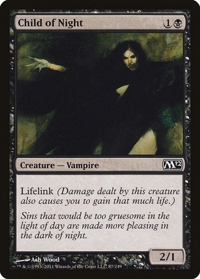 Child of Night (M12) #87 Common Magic 2012 (M12) Magic: The Gathering: 2011