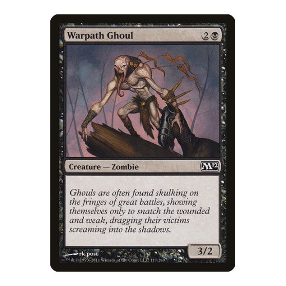 Warpath Ghoul (M12) #117 Common (Lightly Played) Magic 2012 (M12) Magic: The Gathering: 2011