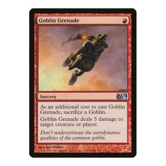 Goblin Grenade (M12) #140 Uncommon Magic 2012 (M12) Magic: The Gathering: 2011