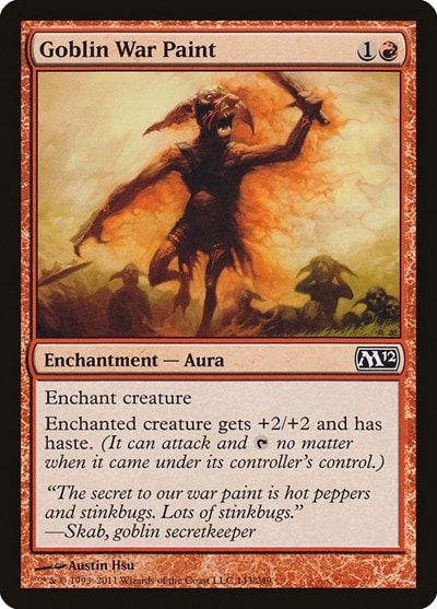 Goblin War Paint (M12) #143 Common Magic 2012 (M12) Magic: The Gathering: 2011