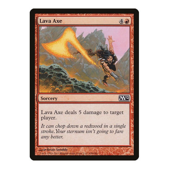Lava Axe (M12) #148 Common (Lightly Played) Magic 2012 (M12) Magic: The Gathering: 2011