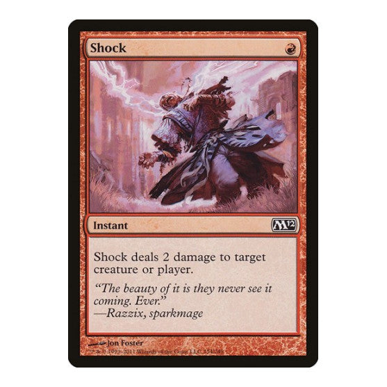 Shock (M12) #154 Common Magic 2012 (M12) Magic: The Gathering: 2011