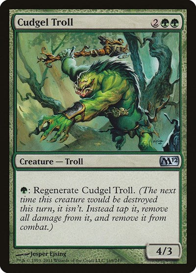 Cudgel Troll (M12) #169 Uncommon (Lightly Played) Magic 2012 (M12) Magic: The Gathering: 2011