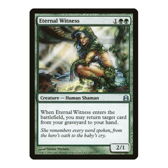 Eternal Witness (CMD) #152 Uncommon (Damaged) Commander Magic: The Gathering: 2011