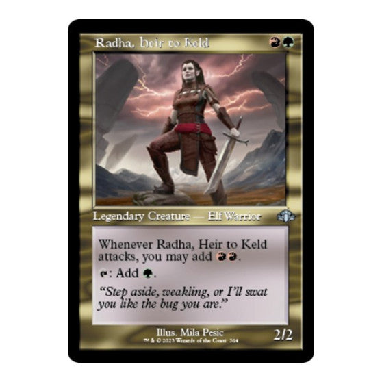 Radha Heir to Keld Retro Frame (DMR) #364 Uncommon (Lightly Played) Dominaria Remastered Magic: The Gathering: 2023