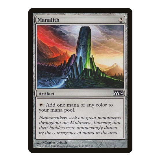 Manalith (M12) #212 Common Magic 2012 (M12) Magic: The Gathering: 2011