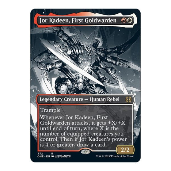 Jor Kadeen First Goldwarden Borderless (ONE) #332 Rare Phyrexia: All Will Be One Magic: The Gathering: 2023