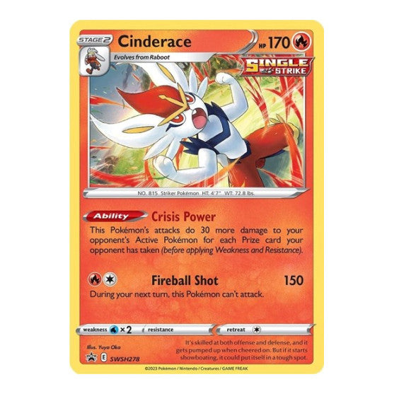 Cinderace - SWSH278 (SWSD) #SWSH278 Promo (Holofoil Lightly Played) SWSH: Sword & Shield Promo Cards Pokemon: 2019