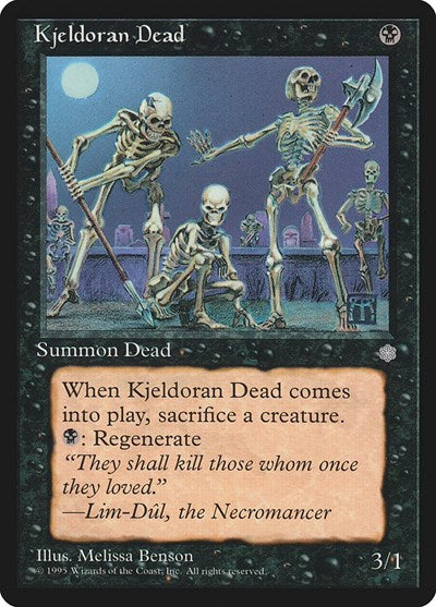 Kjeldoran Dead (ICE) #137 Common (Heavily Played) Ice Age Magic: The Gathering: 1995