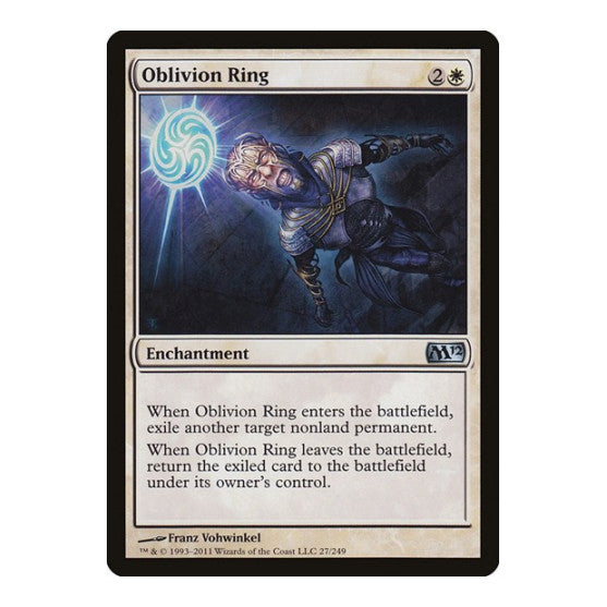 Oblivion Ring (M12) #27 Uncommon (Lightly Played) Magic 2012 (M12) Magic: The Gathering: 2011