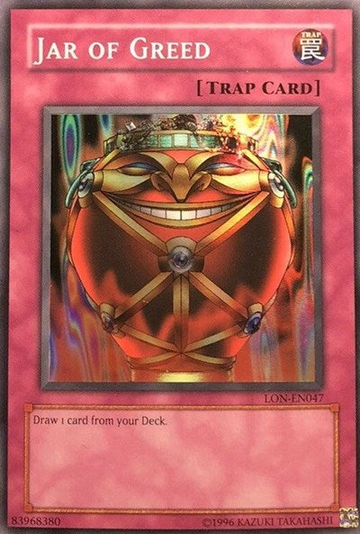 Jar of Greed (LON-EN) #LON-EN047 Super Rare Labyrinth of Nightmare (Worldwide English) YuGiOh: 2003