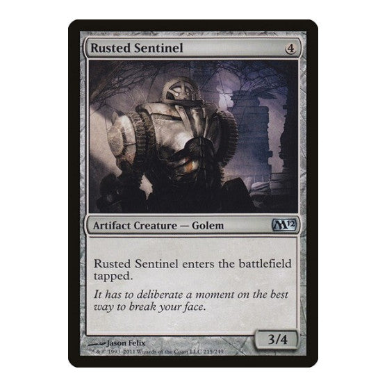 Rusted Sentinel (M12) #215 Uncommon (Lightly Played) Magic 2012 (M12) Magic: The Gathering: 2011