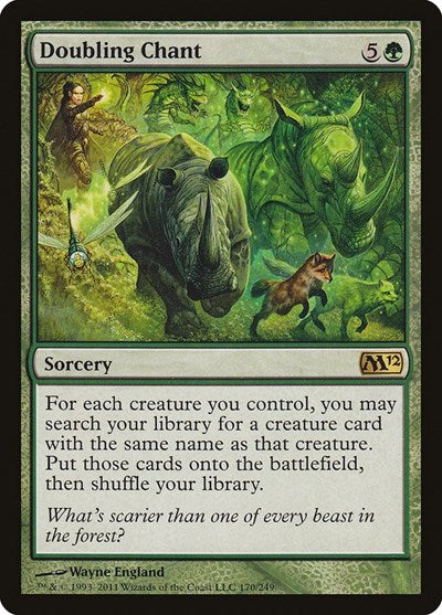 Doubling Chant (M12) #170 Rare (Moderately Played) Magic 2012 (M12) Magic: The Gathering: 2011