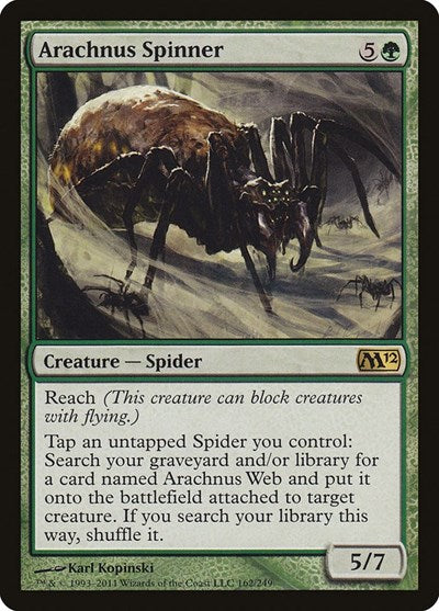 Arachnus Spinner (M12) #162 Rare (Lightly Played) Magic 2012 (M12) Magic: The Gathering: 2011