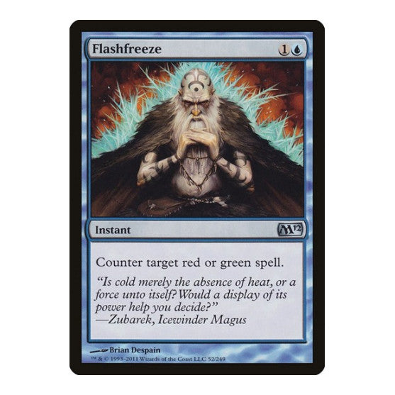Flashfreeze (M12) #52 Uncommon (Moderately Played) Magic 2012 (M12) Magic: The Gathering: 2011