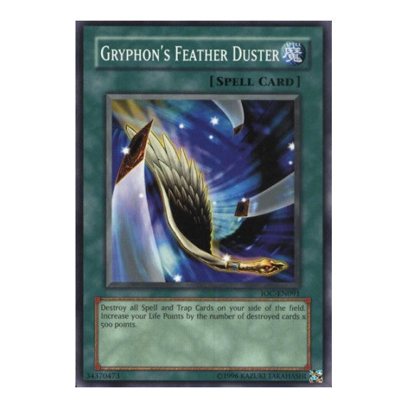 Gryphon's Feather Duster (IOC-EN) #IOC-EN091 Common (Unlimited Lightly Played) Invasion of Chaos (Worldwide English) YuGiOh: 2007