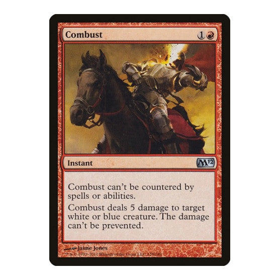Combust (M12) #128 Uncommon (Lightly Played) Magic 2012 (M12) Magic: The Gathering: 2011