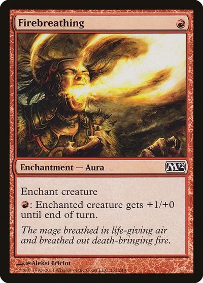 Firebreathing (M12) #132 Common Magic 2012 (M12) Magic: The Gathering: 2011