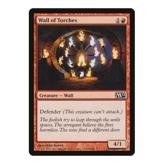 Wall of Torches (M12) #159 Common Magic 2012 (M12) Magic: The Gathering: 2011