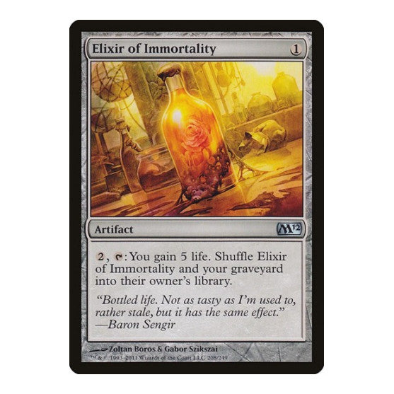 Elixir of Immortality (M12) #208 Uncommon (Lightly Played) Magic 2012 (M12) Magic: The Gathering: 2011