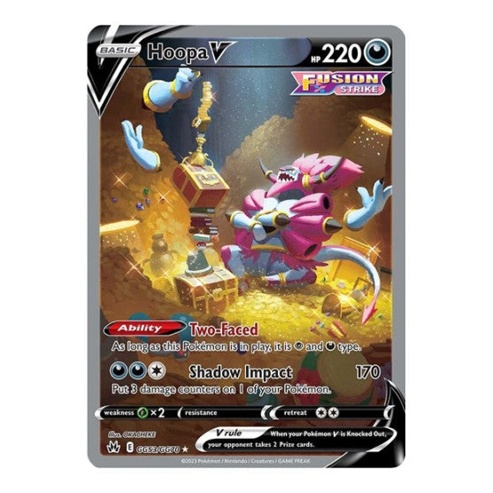 Hoopa V (CRZ:GG) #GG53/GG70 Ultra Rare (Holofoil Near Mint) SWSH: Crown Zenith: Galarian Gallery Pokemon: 2023