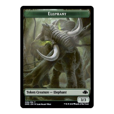 Elephant // Griffin Double-Sided Token (DMR) #9 // 2 T (Foil Near Mint) Dominaria Remastered Magic: The Gathering: 2023