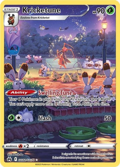 Kricketune (CRZ:GG) #GG02/GG70 Ultra Rare (Holofoil Near Mint) SWSH: Crown Zenith: Galarian Gallery Pokemon: 2023