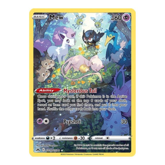 Mew (CRZ:GG) #GG10/GG70 Ultra Rare (Holofoil Lightly Played) SWSH: Crown Zenith: Galarian Gallery Pokemon: 2023