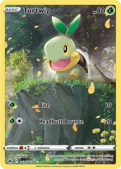 Turtwig (CRZ:GG) #GG31/GG70 Ultra Rare (Holofoil Near Mint) SWSH: Crown Zenith: Galarian Gallery Pokemon: 2023