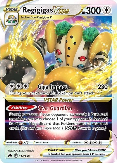 Regigigas VSTAR (CRZ) #114/159 Ultra Rare SWSH: Crown Zenith Pokemon: 2023