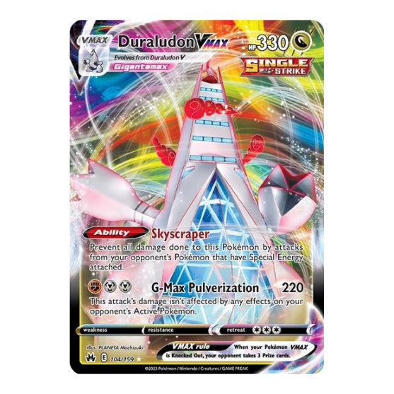 Duraludon VMAX (CRZ) #104/159 Ultra Rare (Holofoil Near Mint) SWSH: Crown Zenith Pokemon: 2023