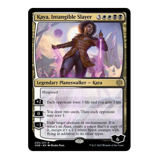 Kaya Intangible Slayer (ONE) #205 Rare (Lightly Played) Phyrexia: All Will Be One Magic: The Gathering: 2023