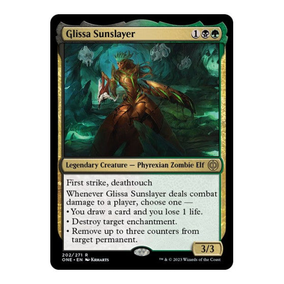 Glissa Sunslayer (ONE) #202 Rare (Near Mint) Phyrexia: All Will Be One Magic: The Gathering: 2023