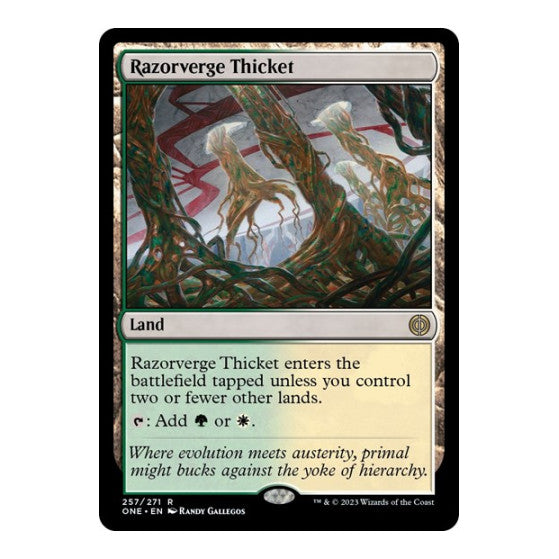 Razorverge Thicket (ONE) #257 Rare Phyrexia: All Will Be One Magic: The Gathering: 2023