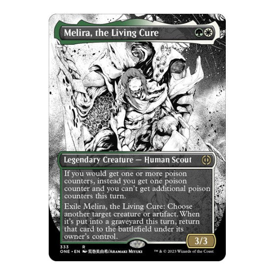 Melira the Living Cure Borderless (ONE) #333 Rare Phyrexia: All Will Be One Magic: The Gathering: 2023